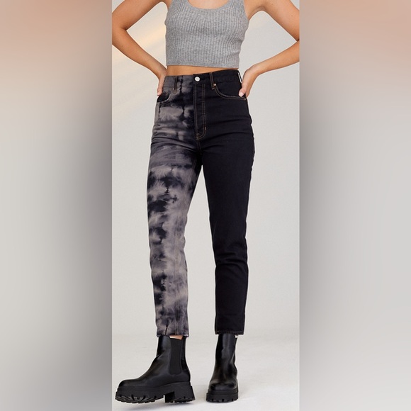 PacSun Denim - Sold Out PacSun Eco Two-Tone Tie Dye Ultra High Waisted Slim Fit Jeans